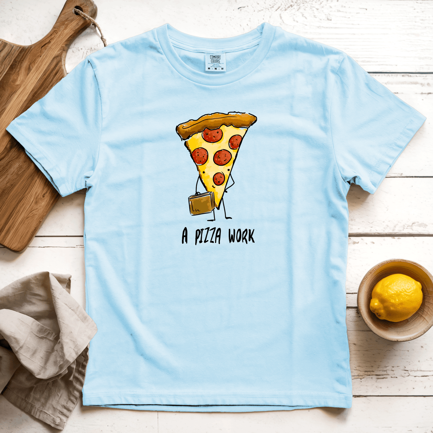 T-Shirt Chambray / S A Pizza Work: Micro Barbi