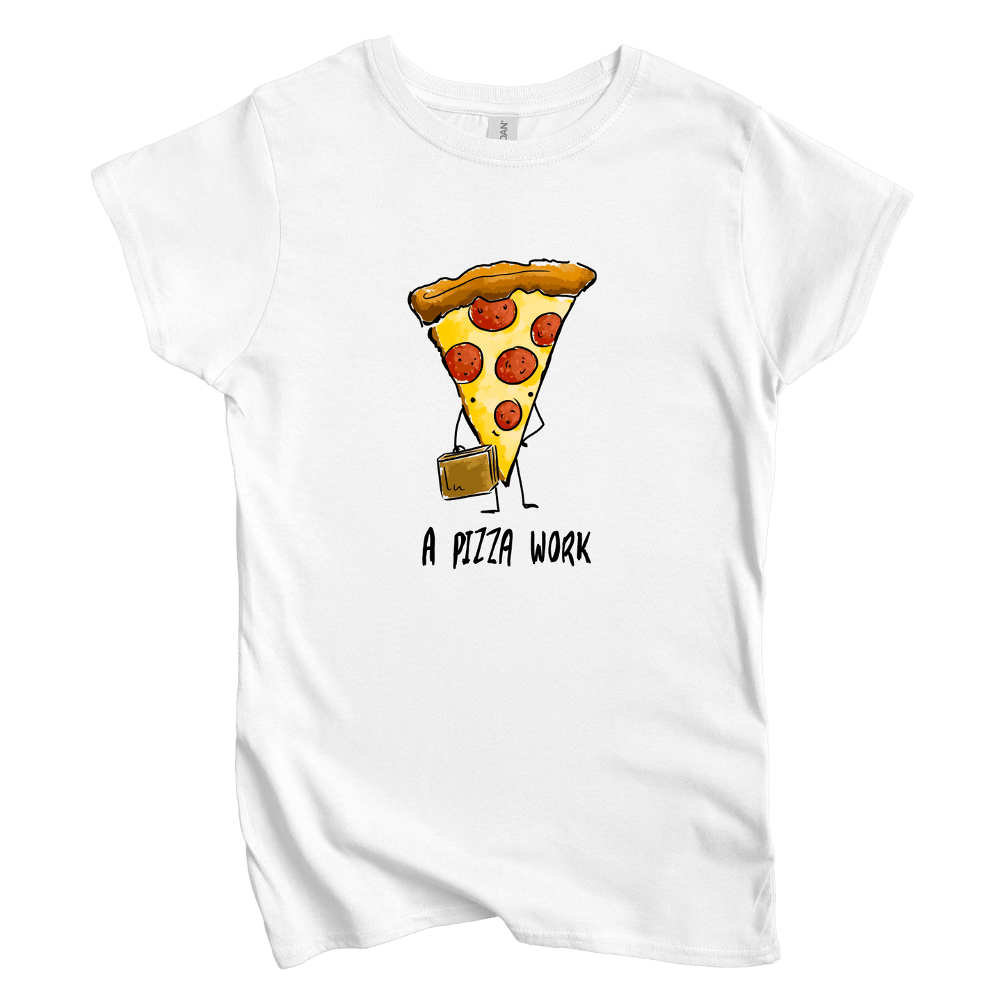 T-Shirt M / White A Pizza Work: Micro Barbi Women's Tee