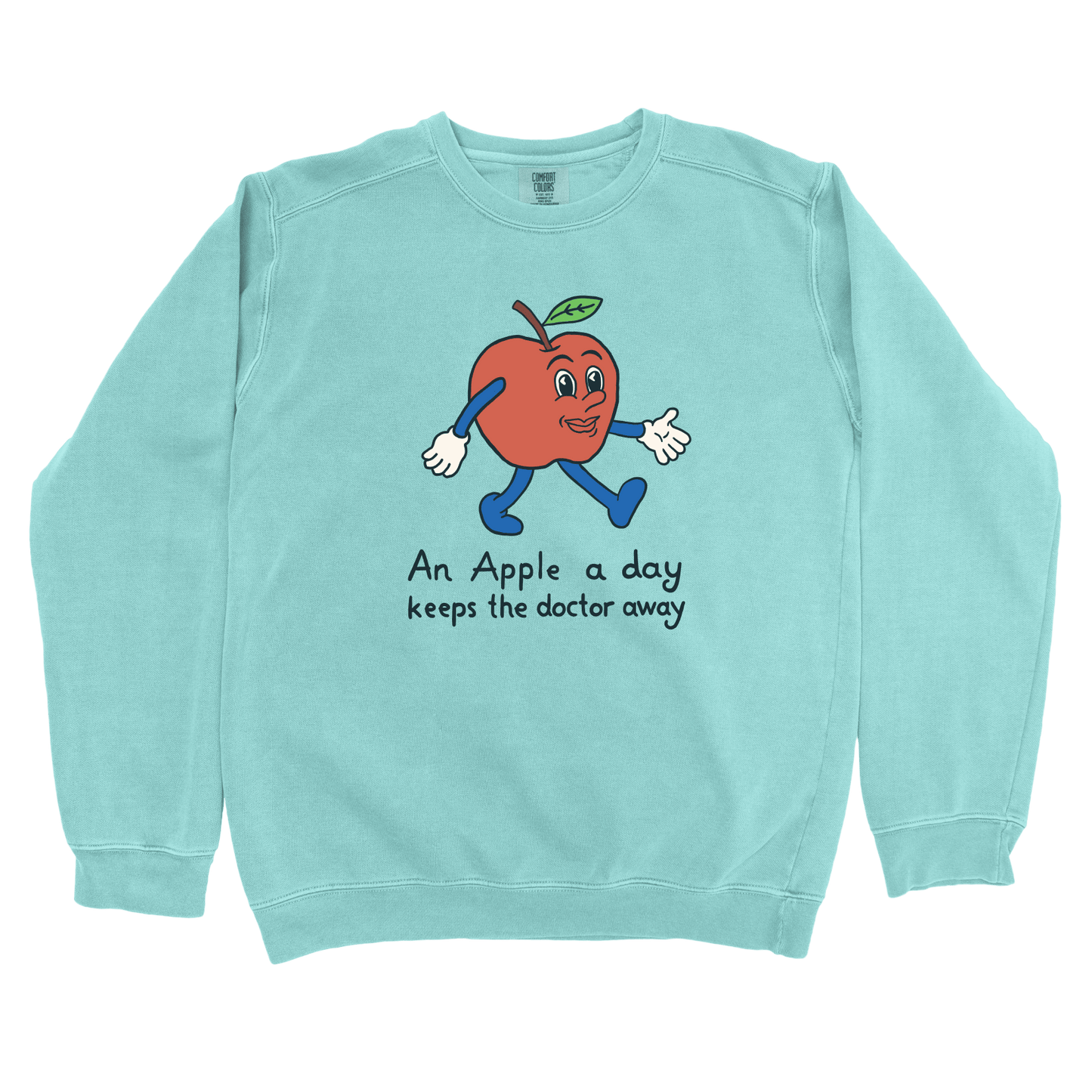 Sweatshirt Chalky Mint / S An Apple A Day Sweatshirt