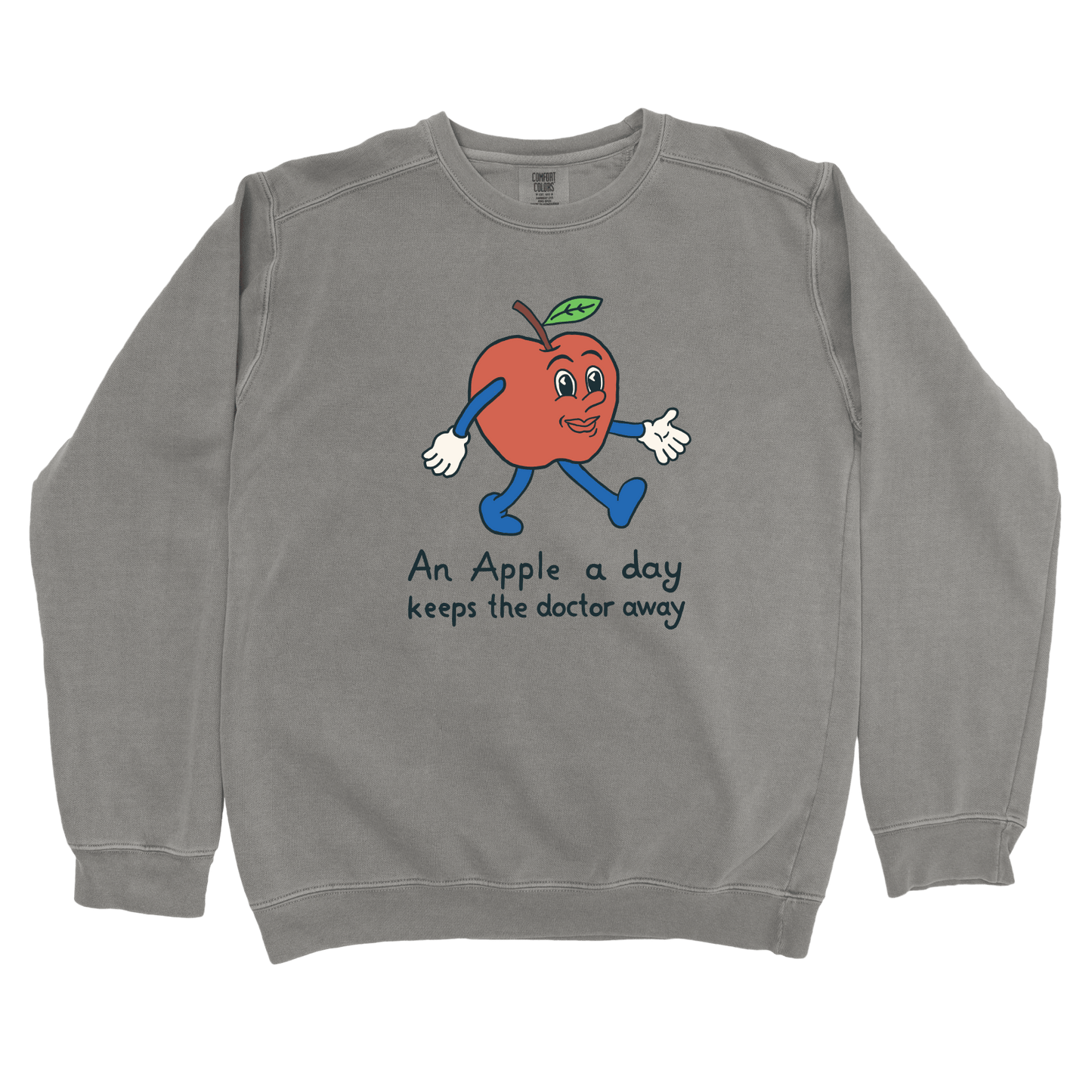 Sweatshirt Grey / S An Apple A Day Sweatshirt