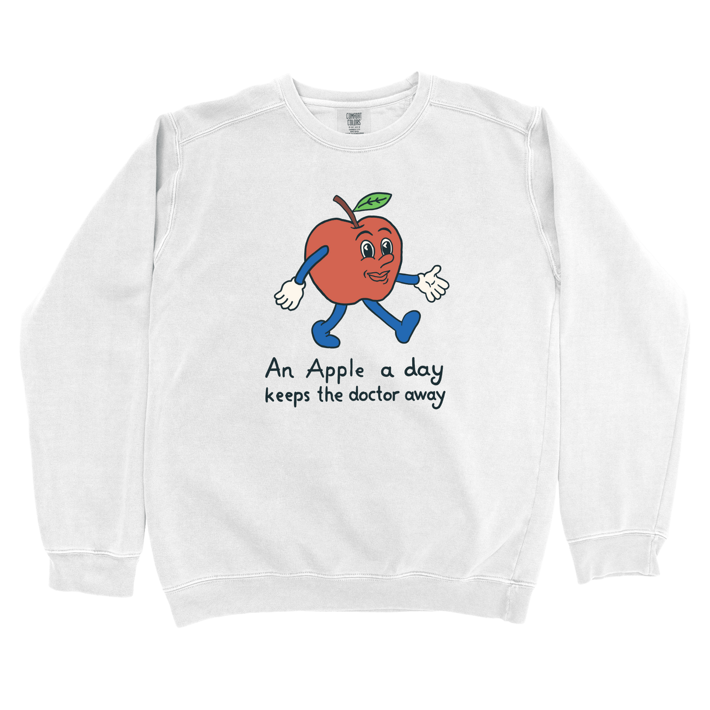 Sweatshirt White / S An Apple A Day Sweatshirt