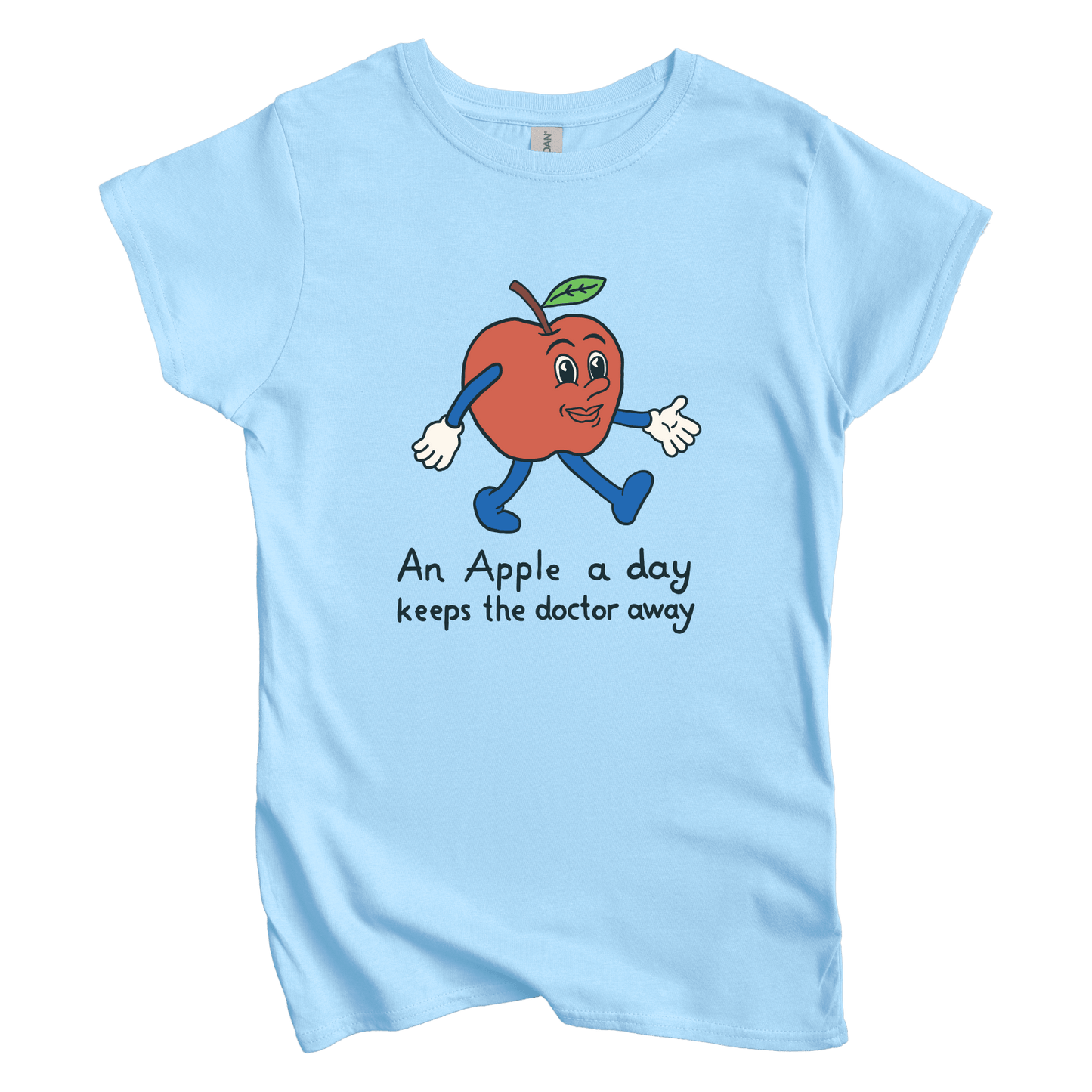 T-Shirt S / Light Blue An Apple A Day Women's Tee