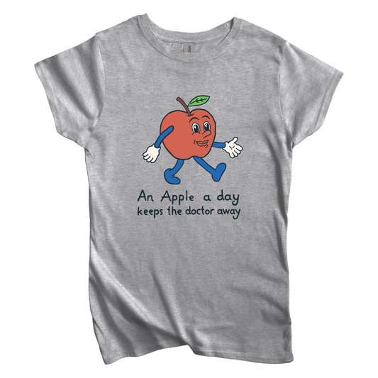 T-Shirt S / Sport Grey An Apple A Day Women's Tee