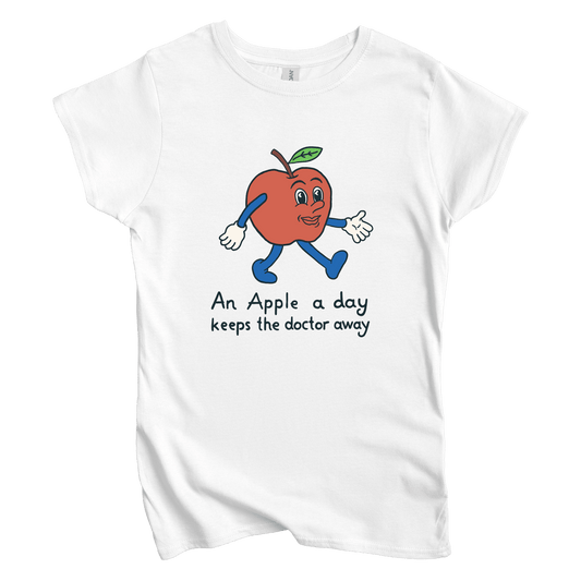 T-Shirt S / White An Apple A Day Women's Tee