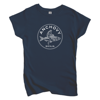 T-Shirt S / Navy Anchovy Sicilia Women's Tee