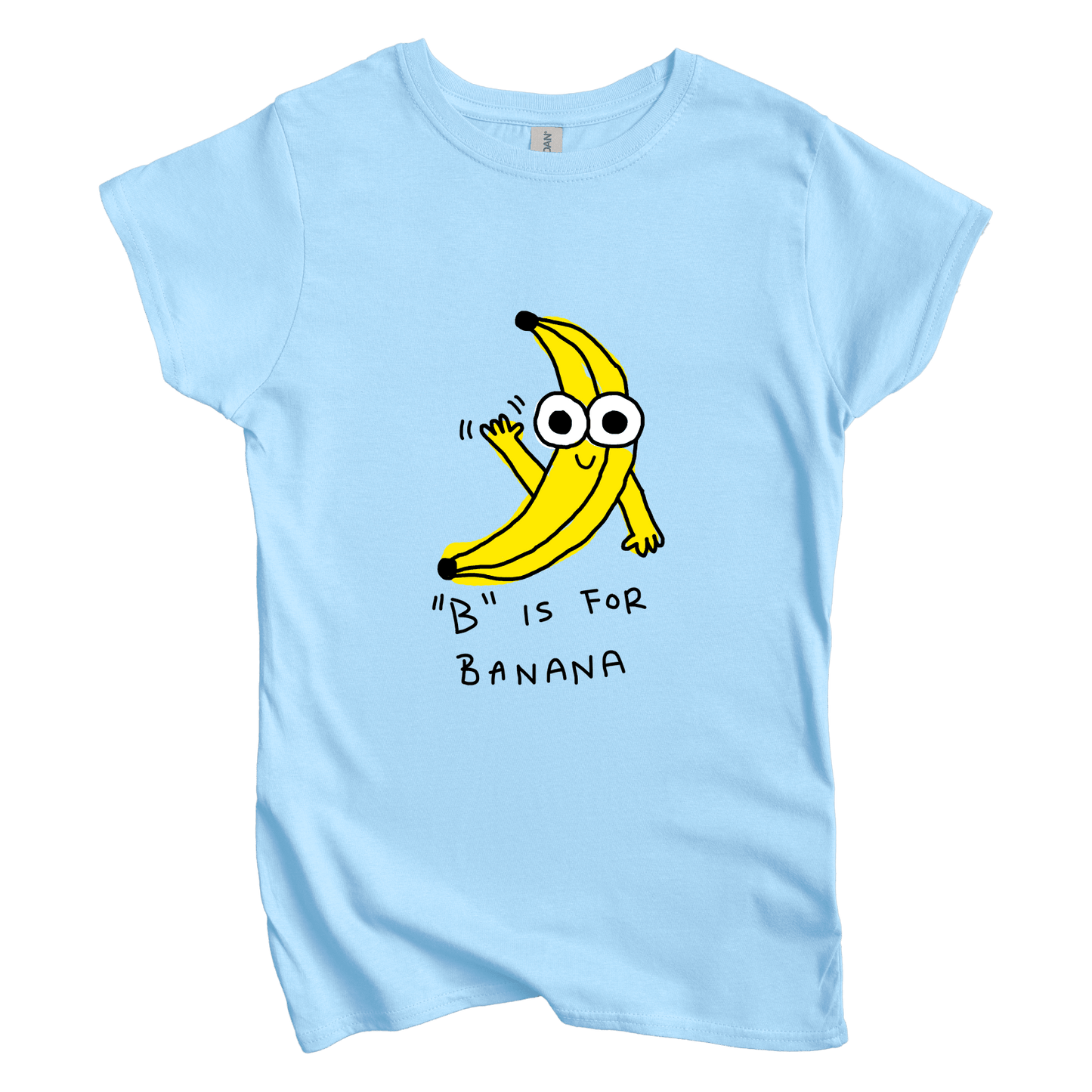 T-Shirt S / Light Blue B is for Banana: Longoland  Women's Tee