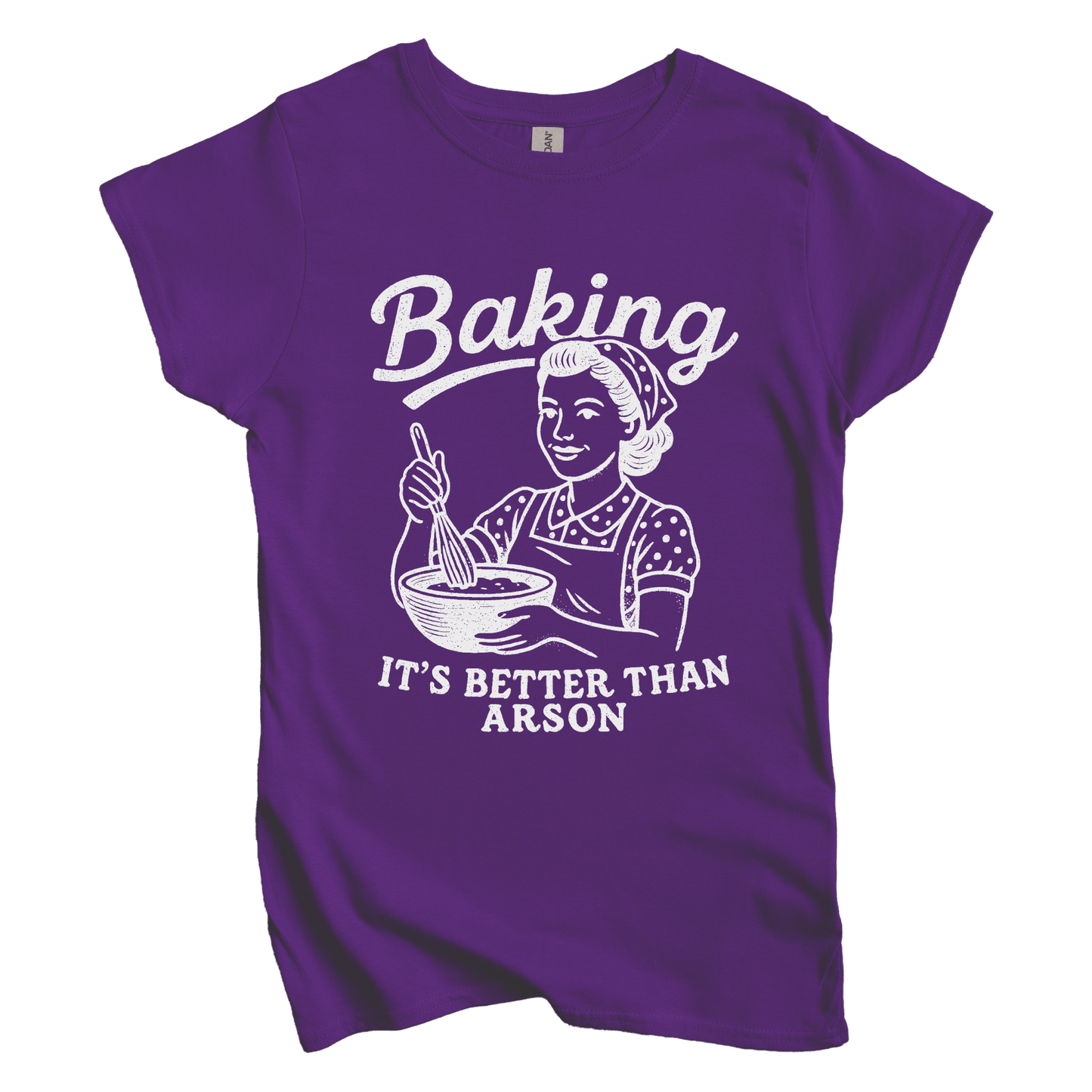 T-Shirt L / Purple Baking. It’s Better than Arson Women's Tee