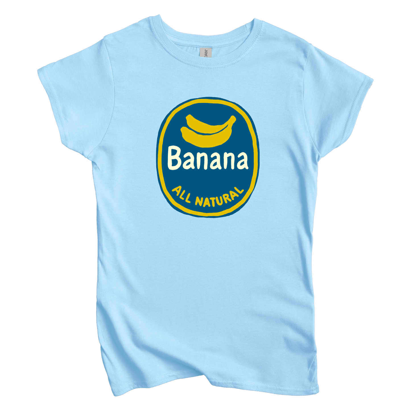 T-Shirt S / Light Blue Banana All Natural Women's Tee
