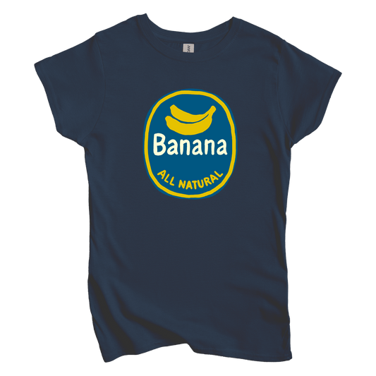 T-Shirt S / Navy Banana All Natural Women's Tee