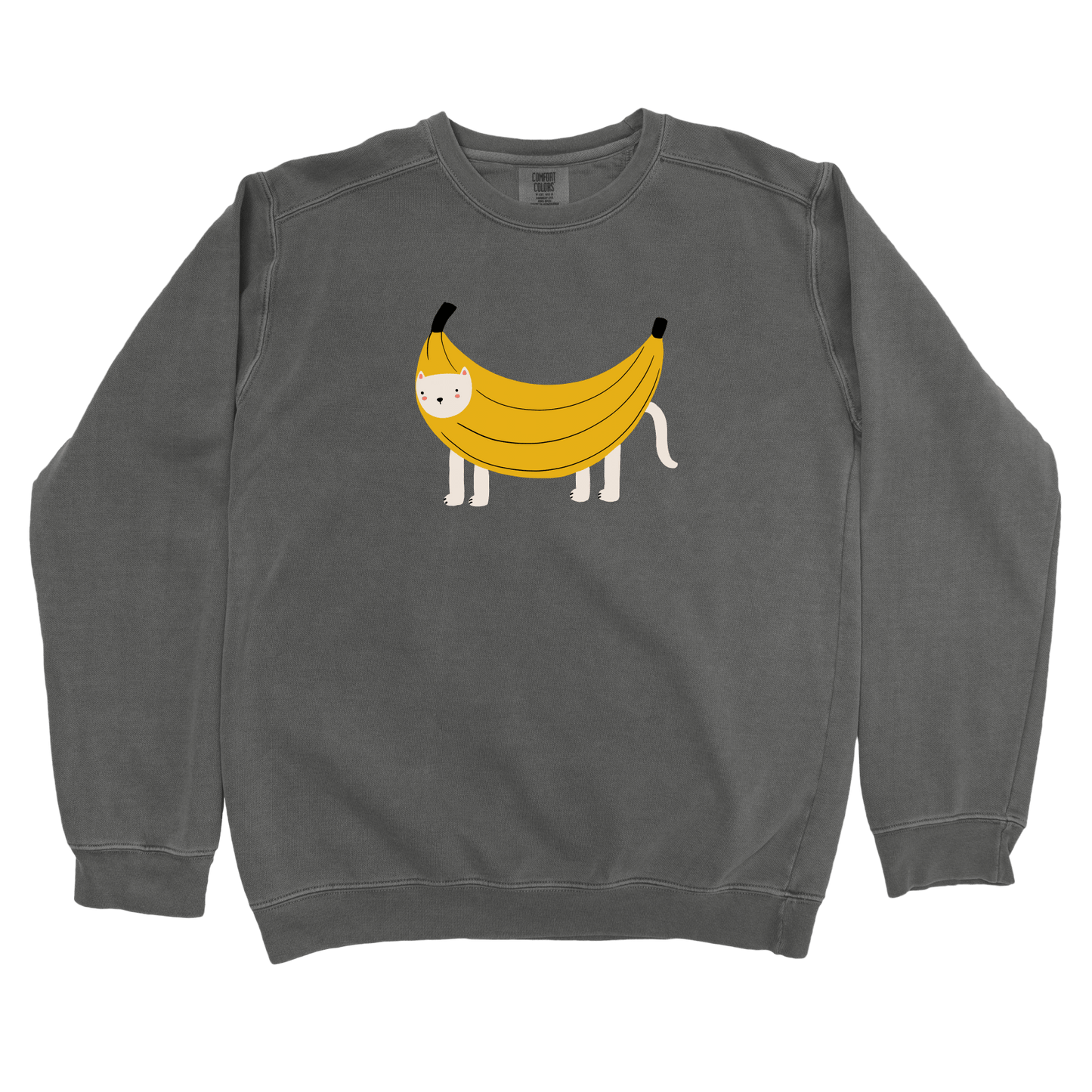 Sweatshirt Pepper / S Banana Cat: Woblylines Sweatshirt