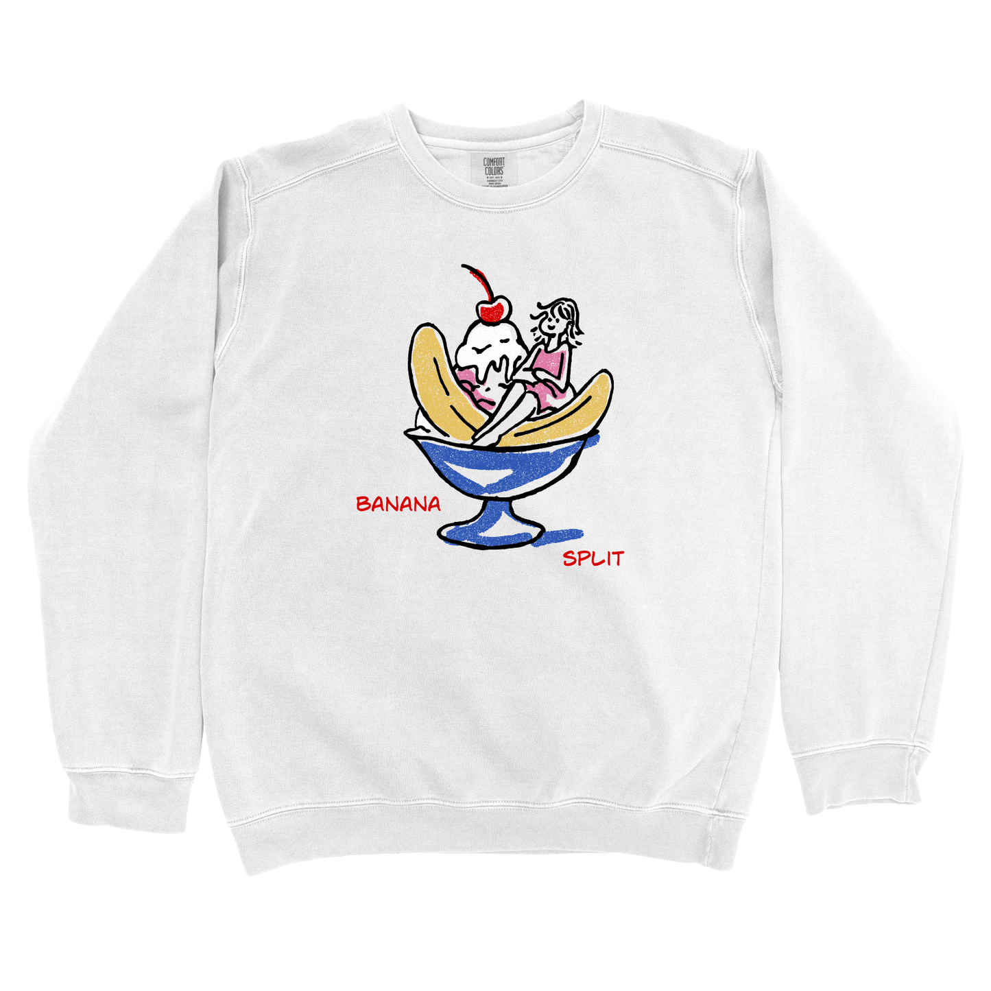 Sweatshirt White / S Banana Split: LaeMab Sweatshirt