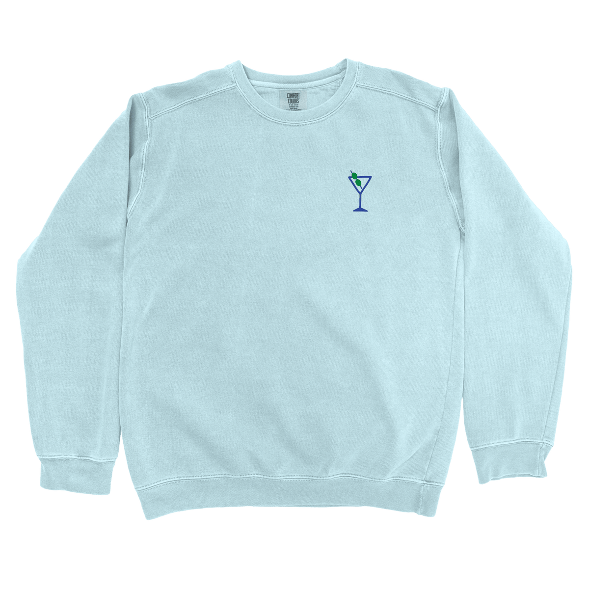 T-Shirts Chambray / S Blue Martini Left Chest Sweatshirt