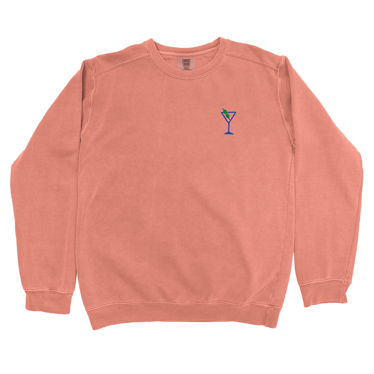 T-Shirts Terracotta / S Blue Martini Left Chest Sweatshirt