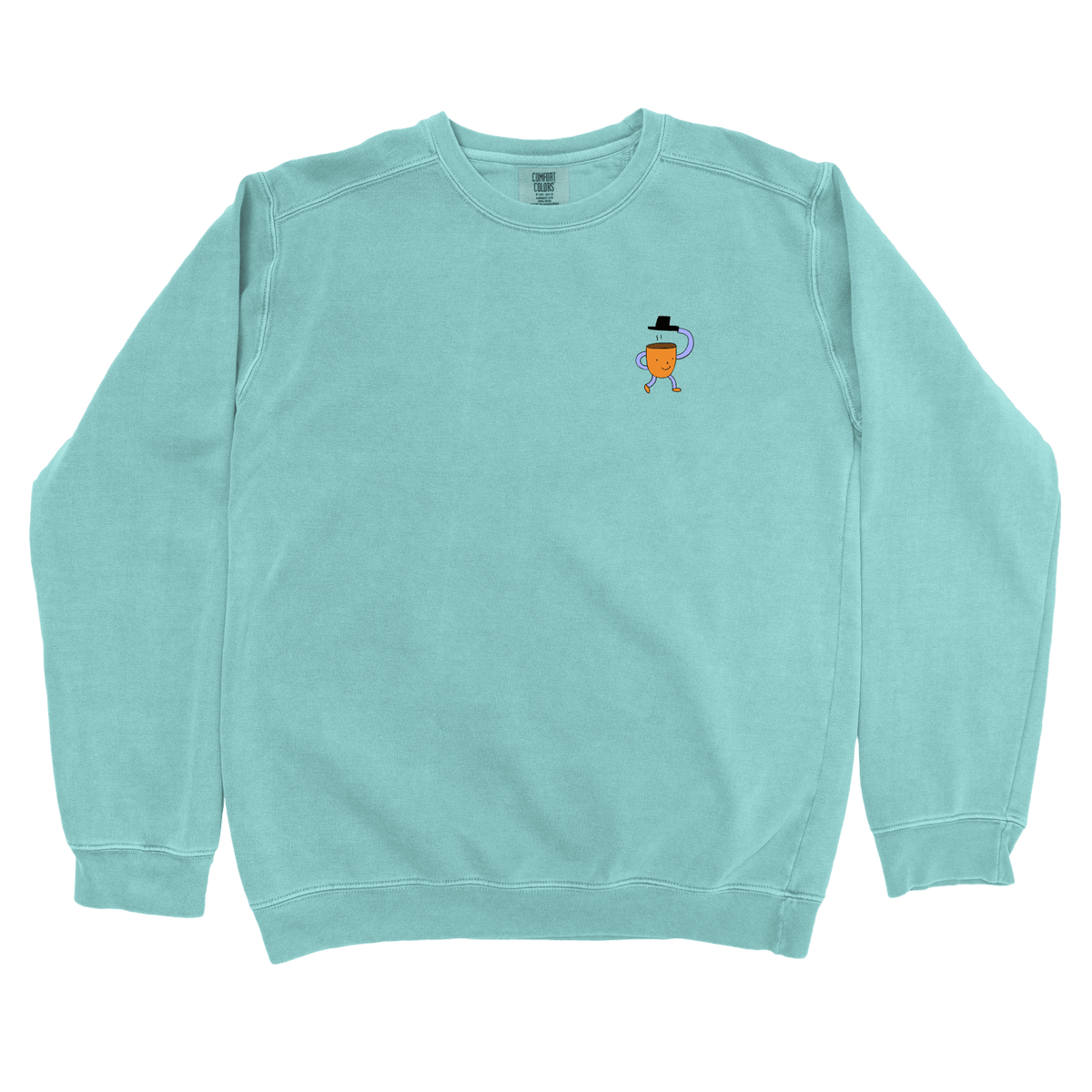 T-Shirts Chalky Mint / S Bonjour Left Chest: Woblylines Sweatshirt