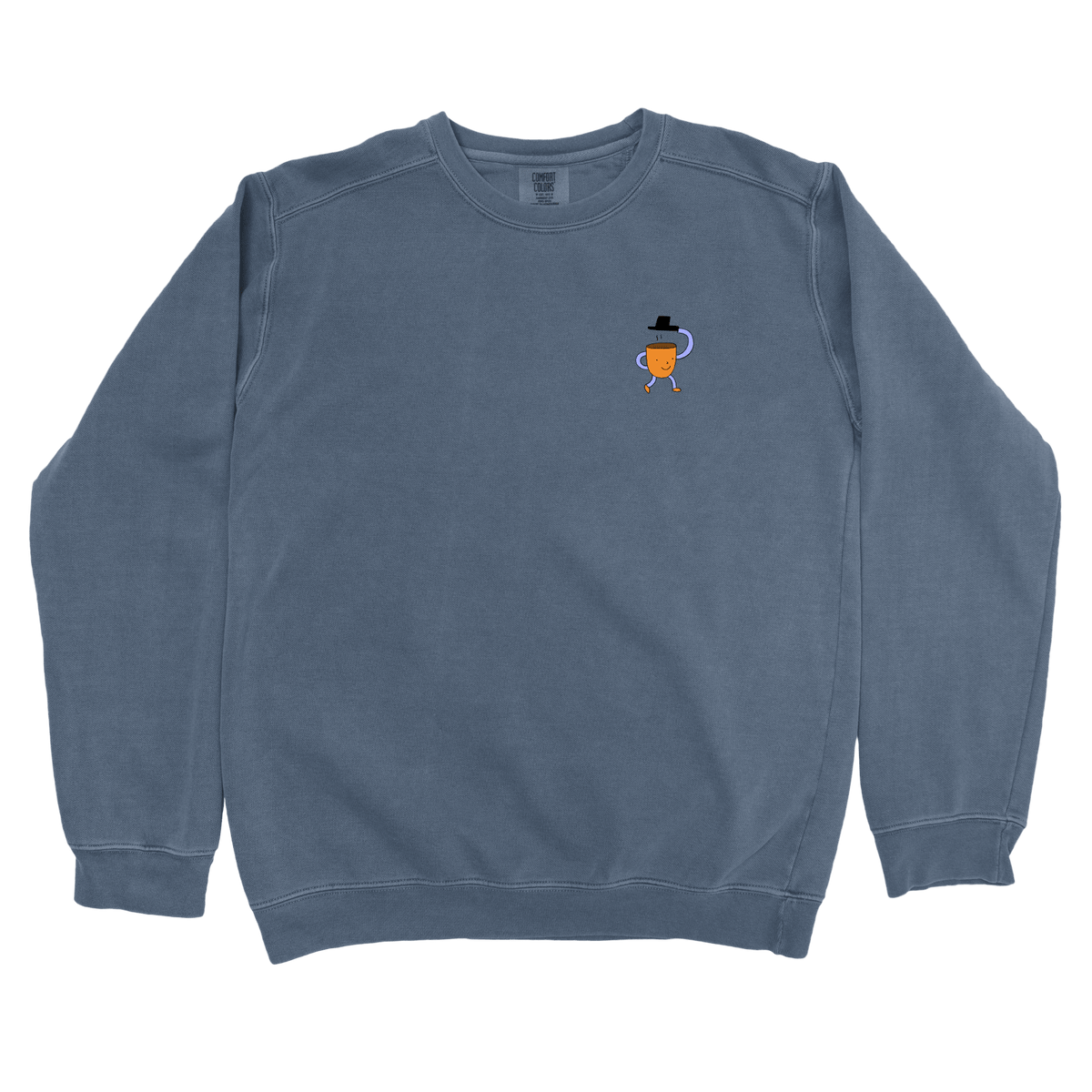 T-Shirts Denim / S Bonjour Left Chest: Woblylines Sweatshirt
