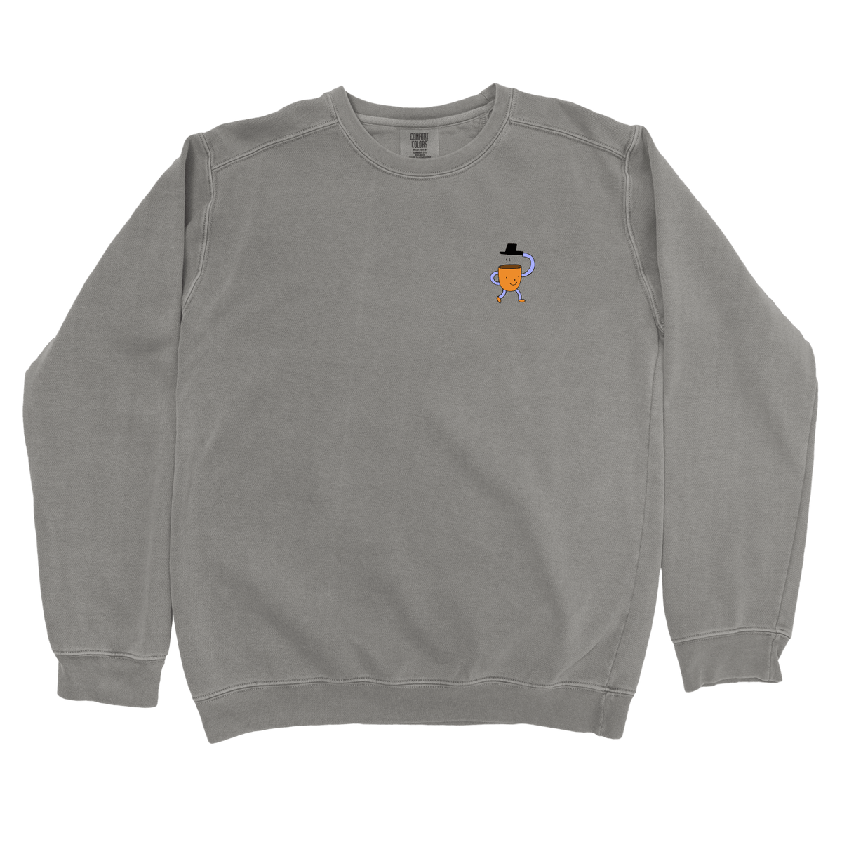 T-Shirts Grey / S Bonjour Left Chest: Woblylines Sweatshirt