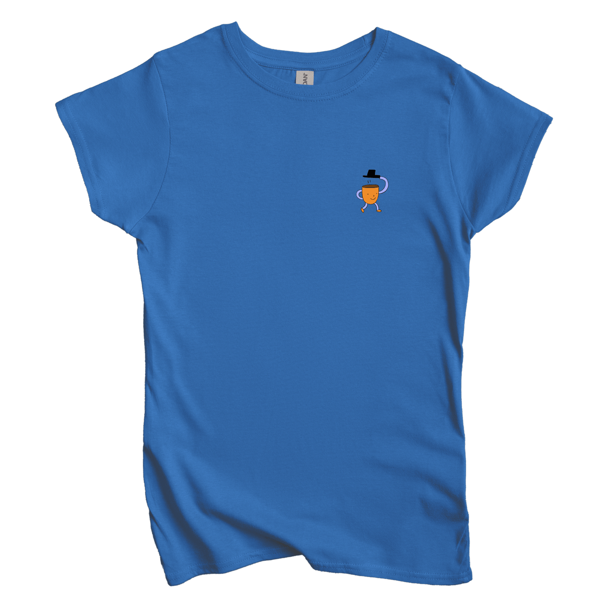 T-Shirts S / Royal Bonjour Left Chest: Woblylines Women's Tee