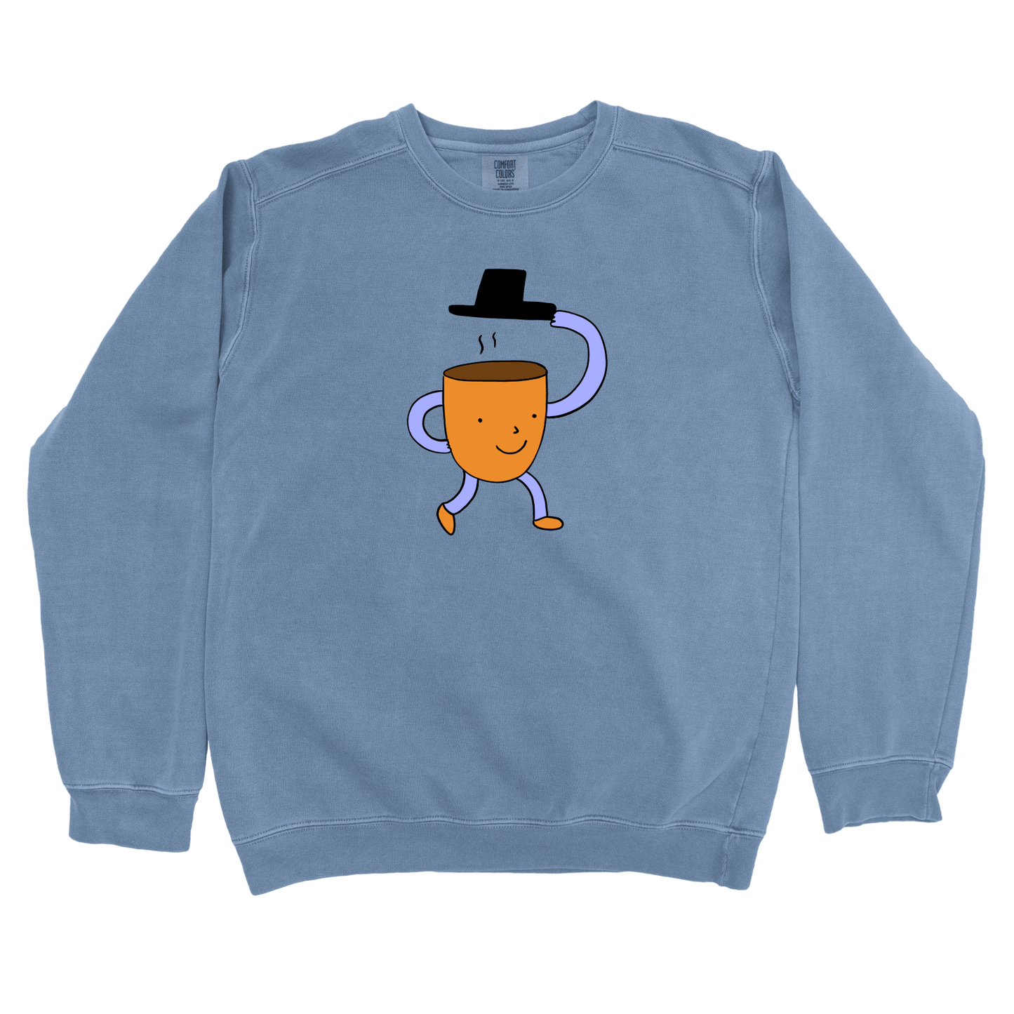 Sweatshirt Blue Jean / S Bonjour: Woblylines Sweatshirt