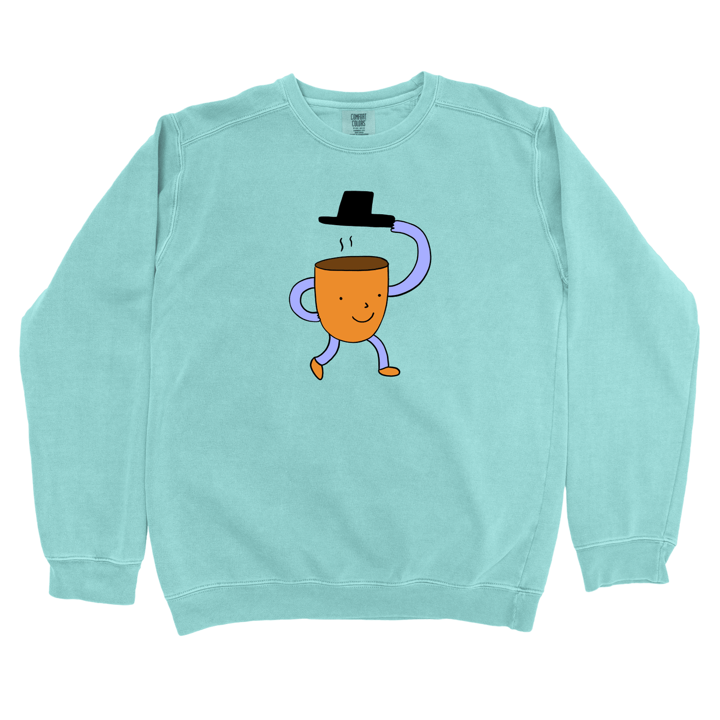Sweatshirt Chalky Mint / S Bonjour: Woblylines Sweatshirt