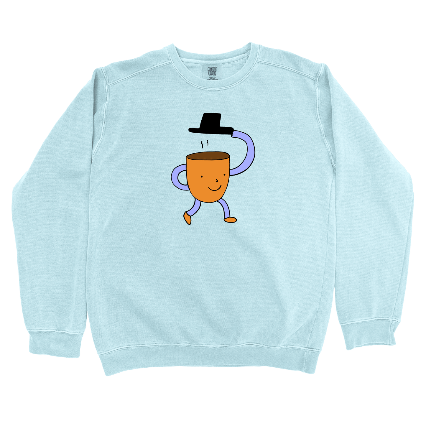 Sweatshirt Chambray / S Bonjour: Woblylines Sweatshirt