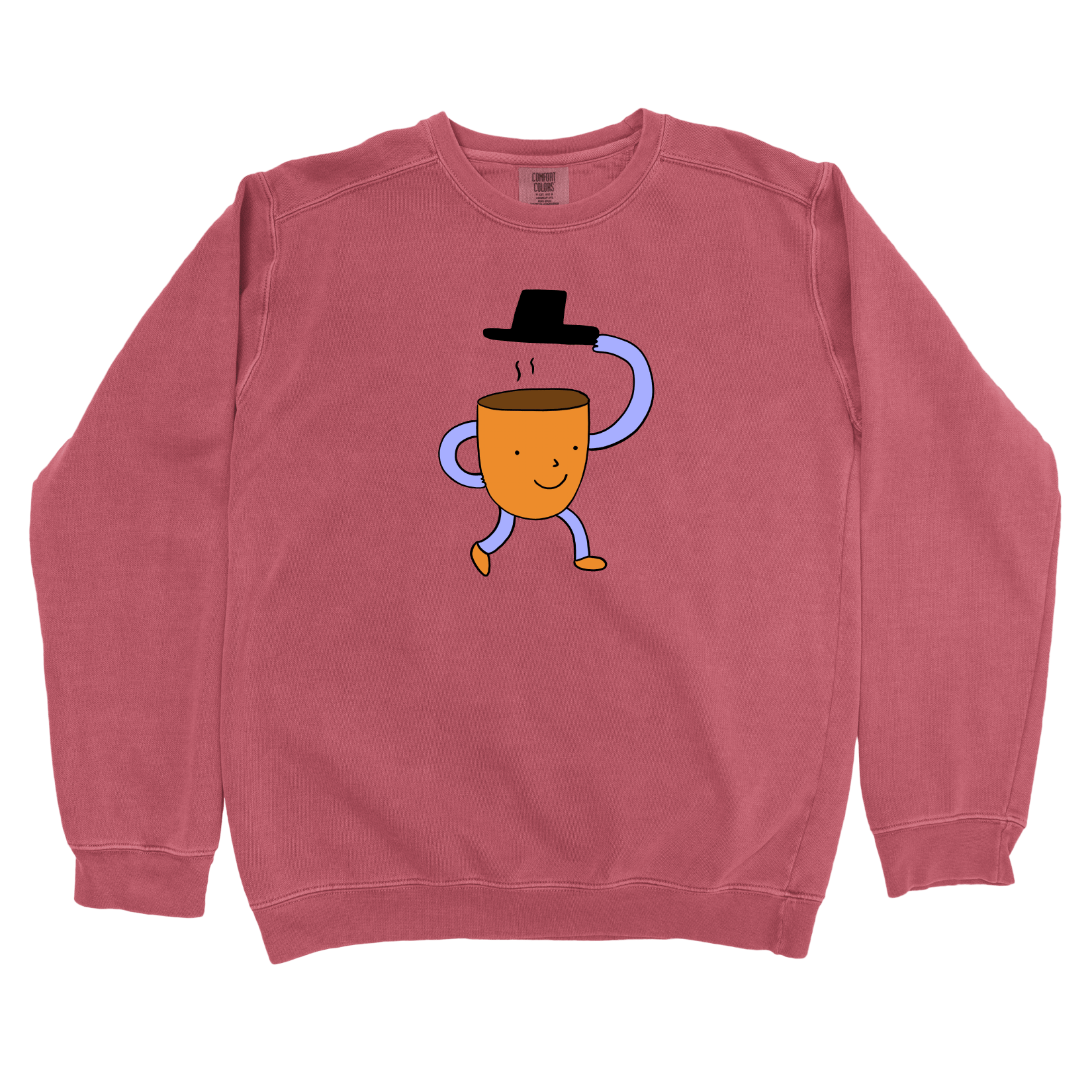 Sweatshirt Crimson / S Bonjour: Woblylines Sweatshirt