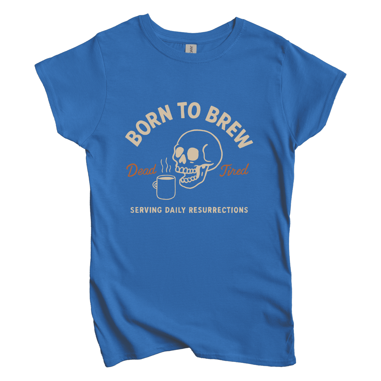 T-Shirt S / Royal Born to Brew Women's Tee