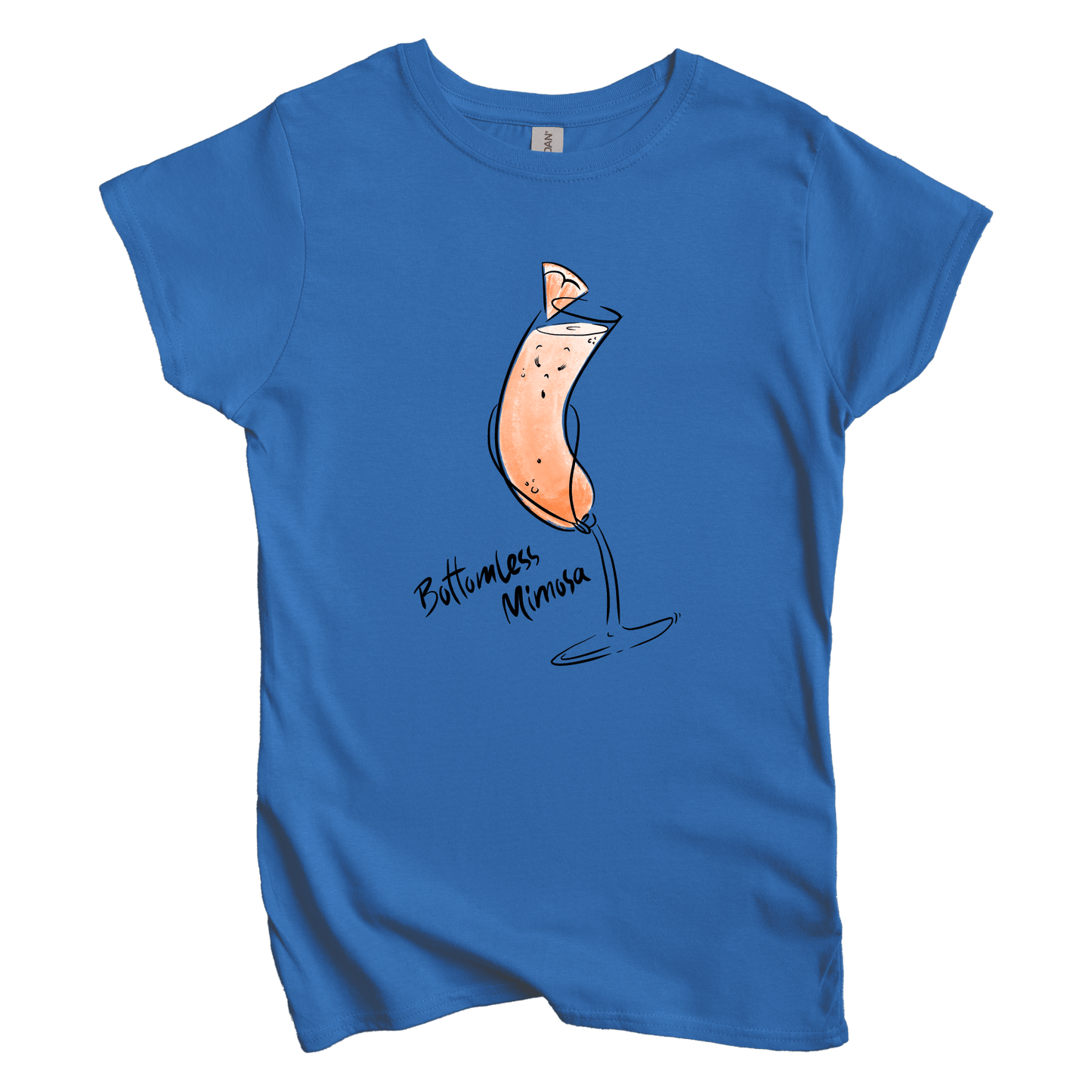T-Shirt S / Royal Bottomless Mimosa: Micro Barbi Women's Tee