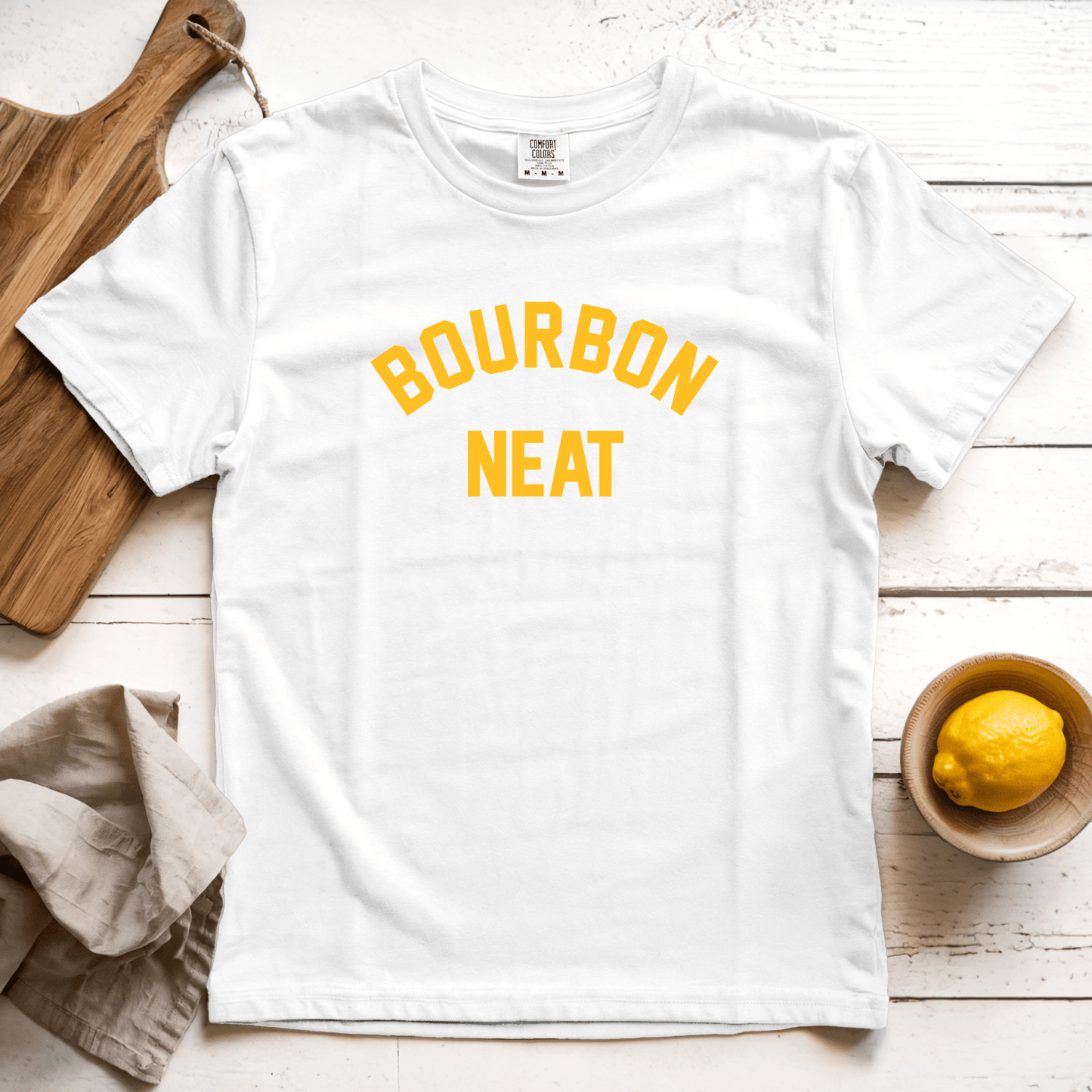 T-Shirt White / S Bourbon Neat