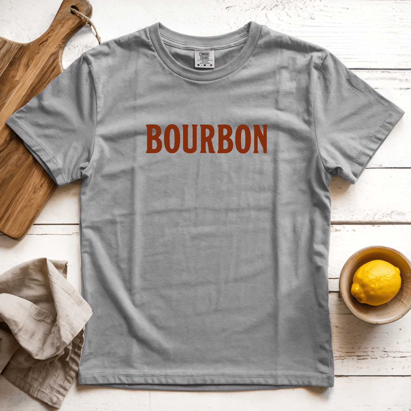 T-Shirts Grey / S Bourbon