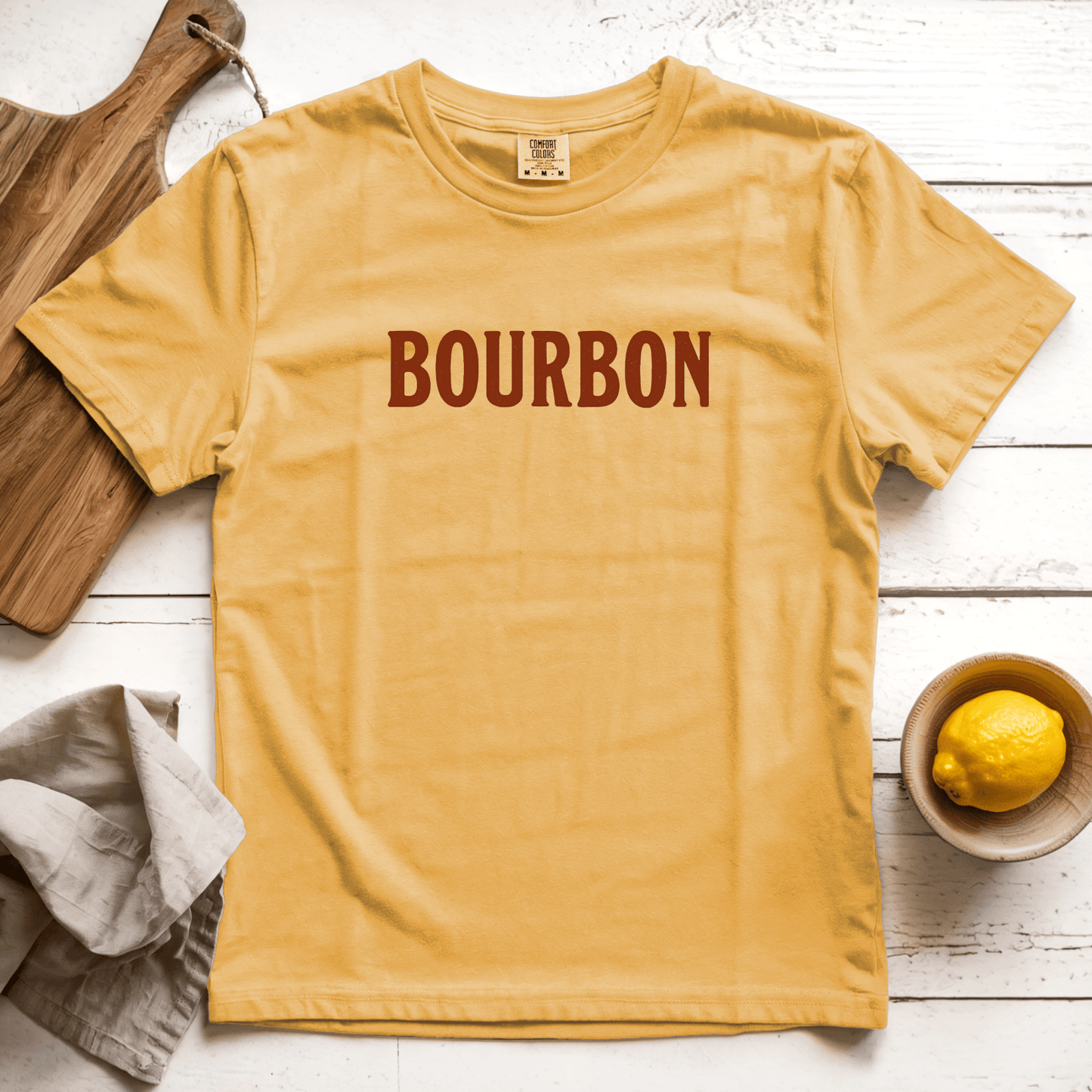 T-Shirts Mustard / S Bourbon