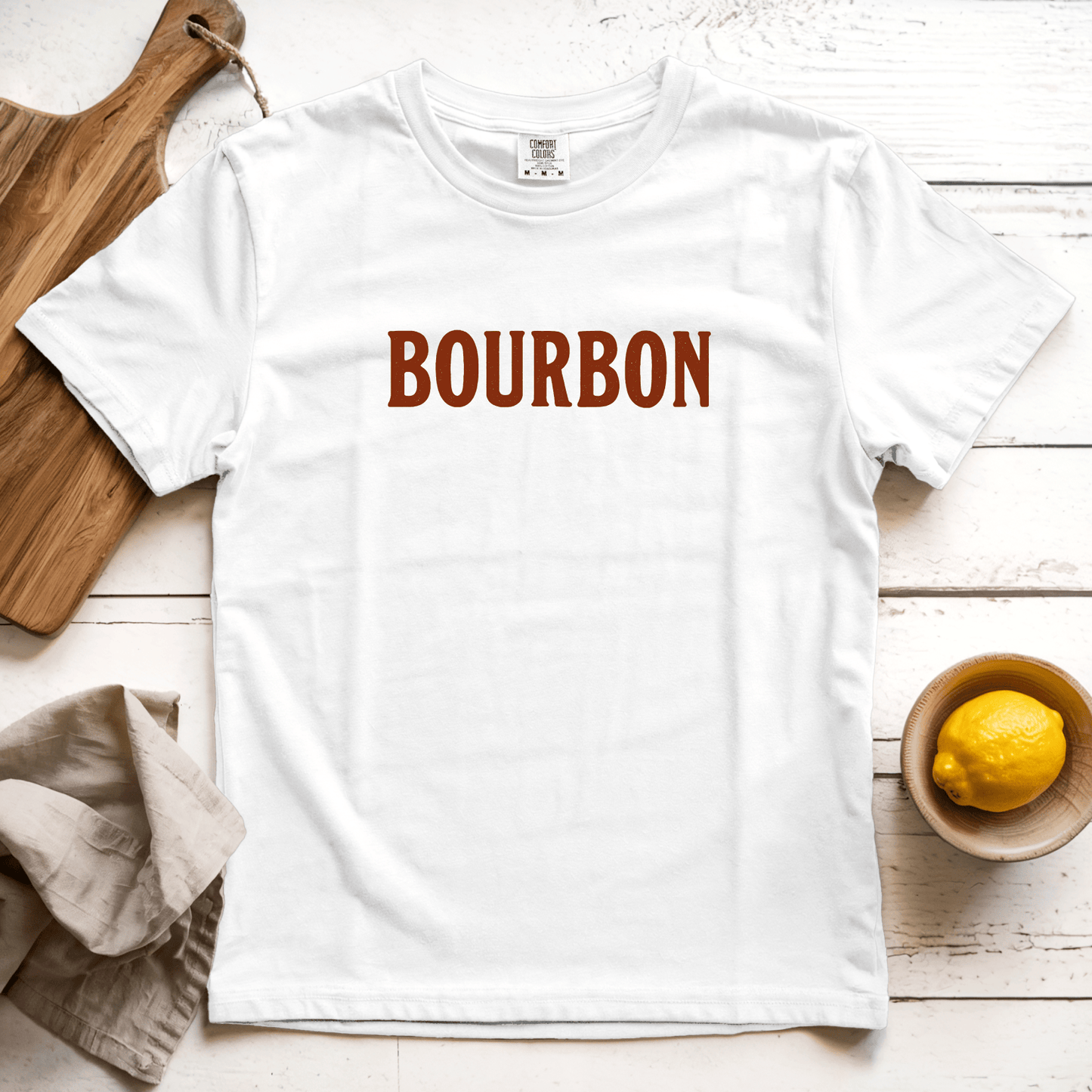 T-Shirts White / S Bourbon