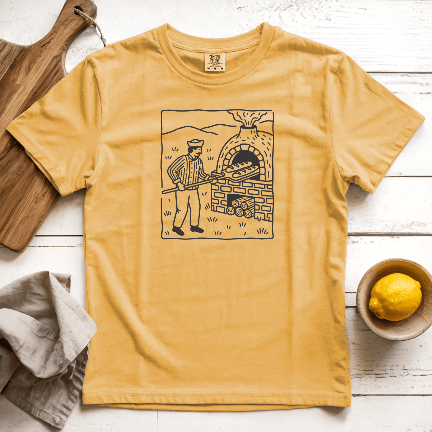 T-Shirts Mustard / S Bread Baker