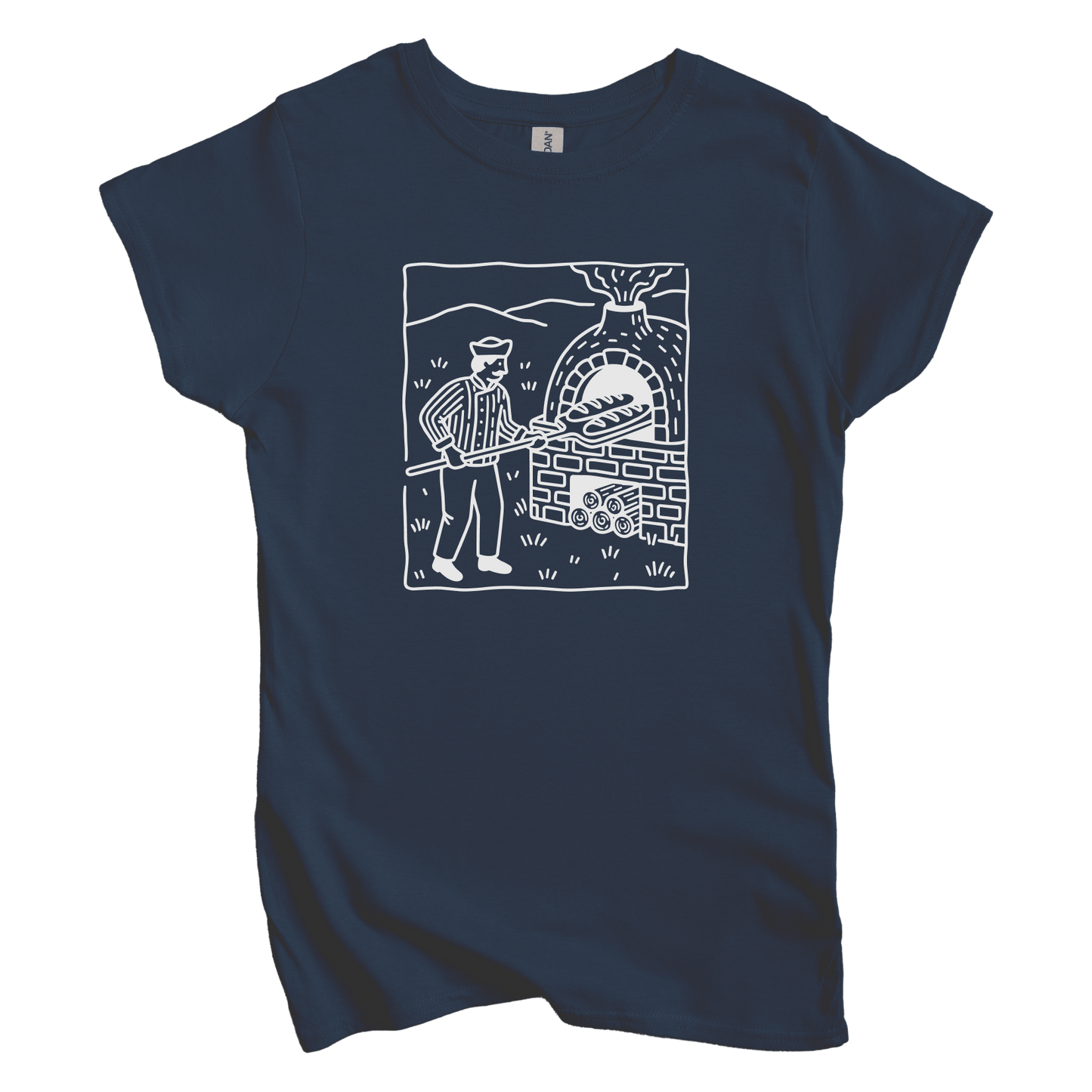 T-Shirts S / Navy Bread Baker Women's Tee