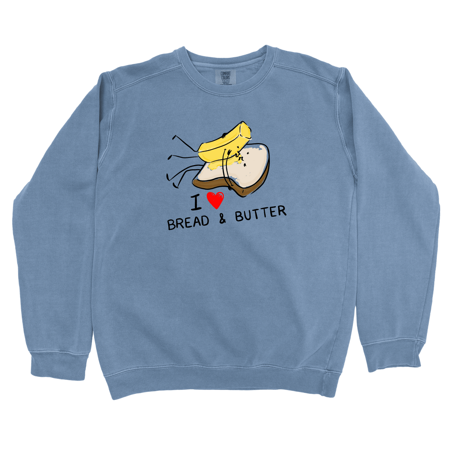 Sweatshirt Blue Jean / S Bread & Butter: Micro Barbi Sweatshirt