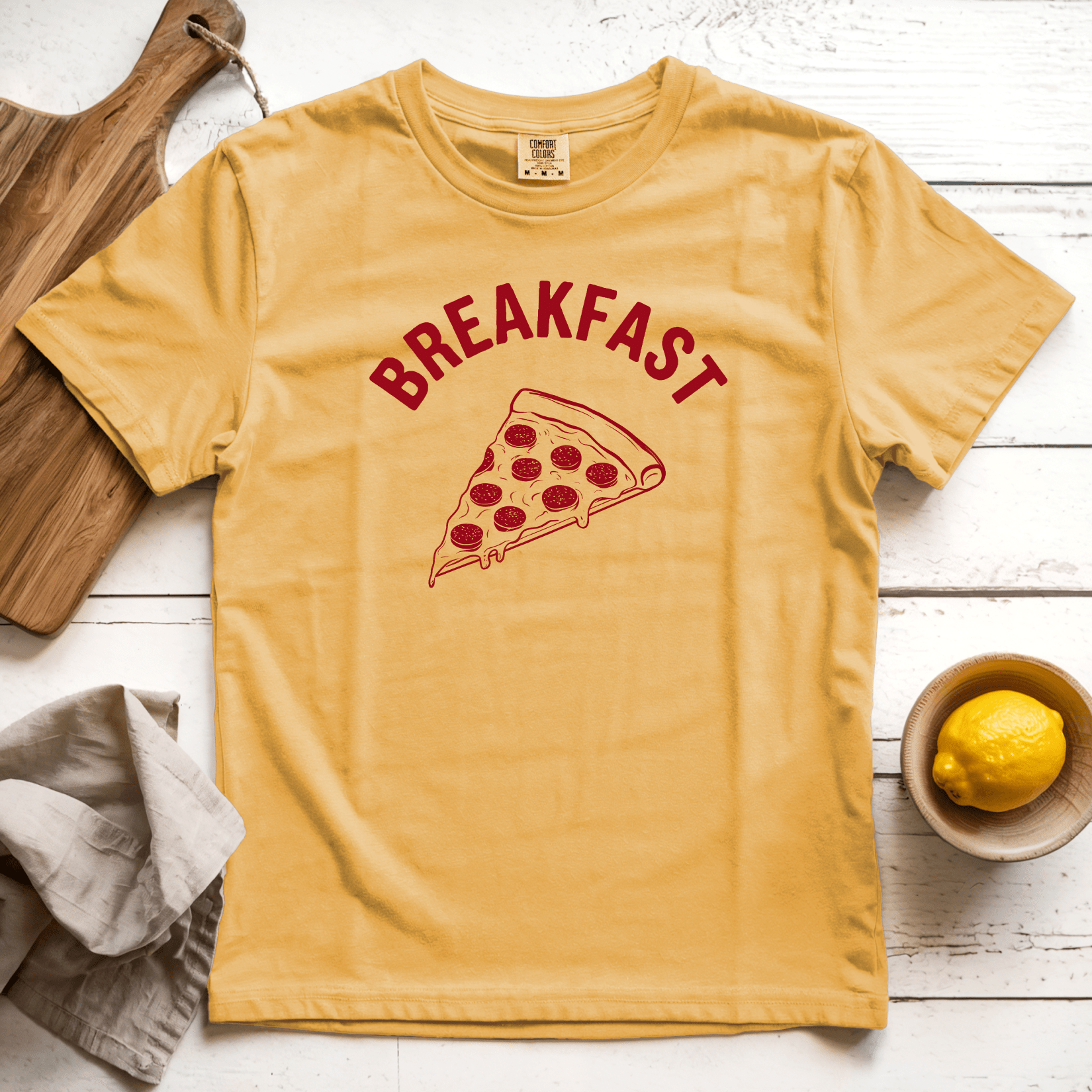 T-Shirt Mustard / S Breakfast
