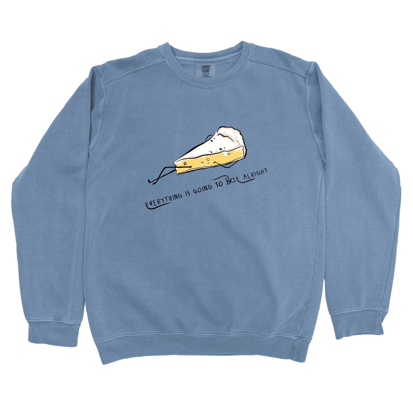 Sweatshirt Blue Jean / S Brie Alright: Micro Barbi Sweatshirt