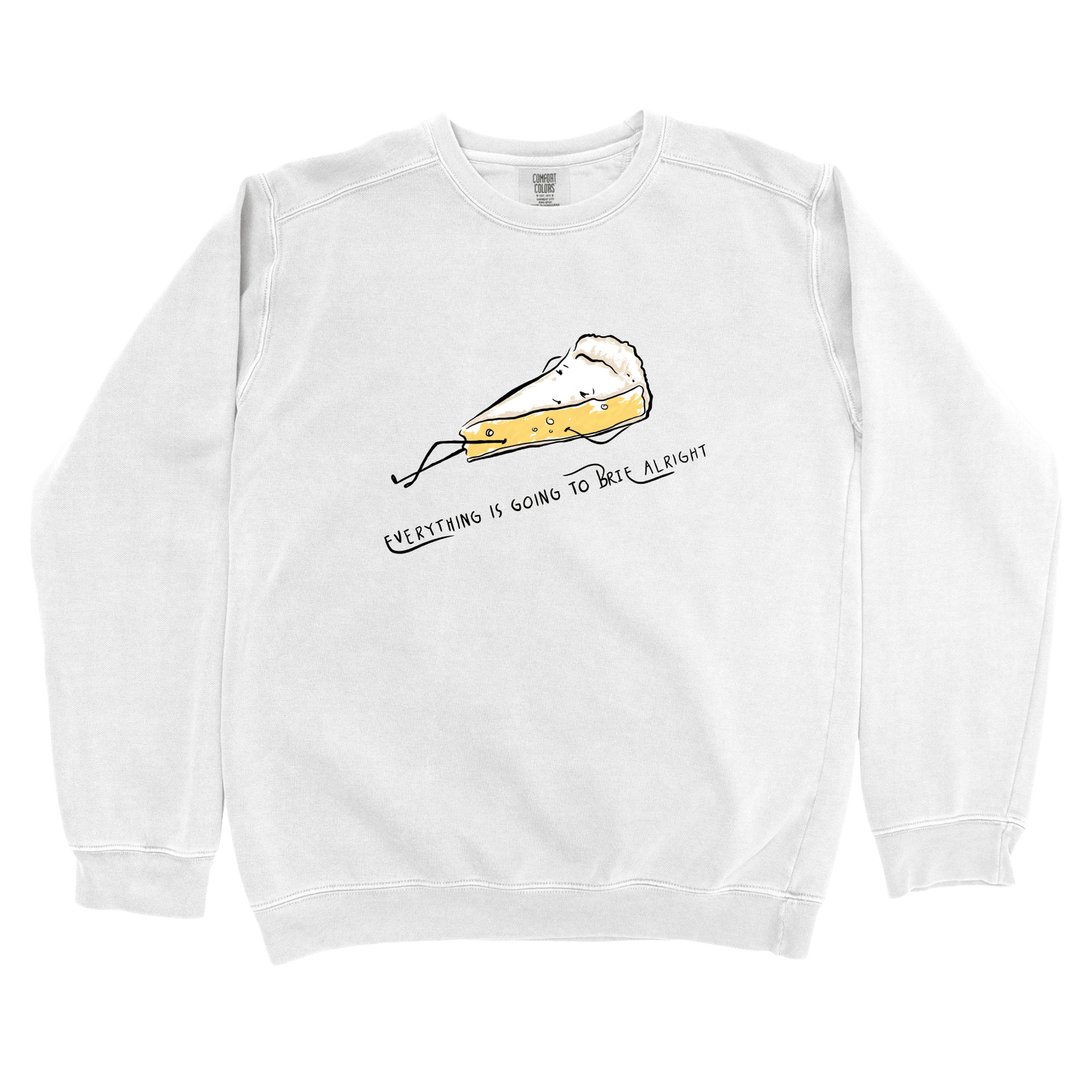 Sweatshirt White / S Brie Alright: Micro Barbi Sweatshirt