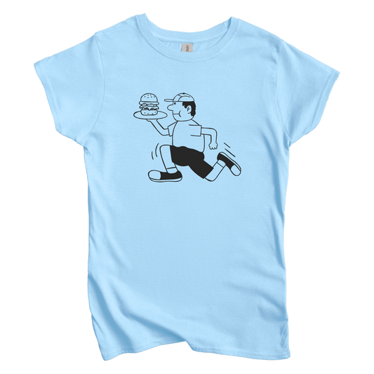 T-Shirts S / Light Blue Burger Boy: Sae Karepe Women's Tee