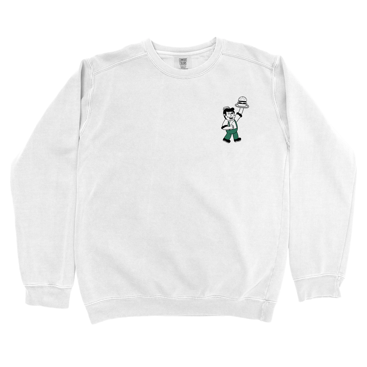 Sweatshirt White / S Burgers Up! Left Chest: Sae Karepe Sweatshirt