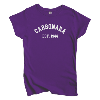 T-Shirts S / Purple Carbonara est 1944 Women's Tee