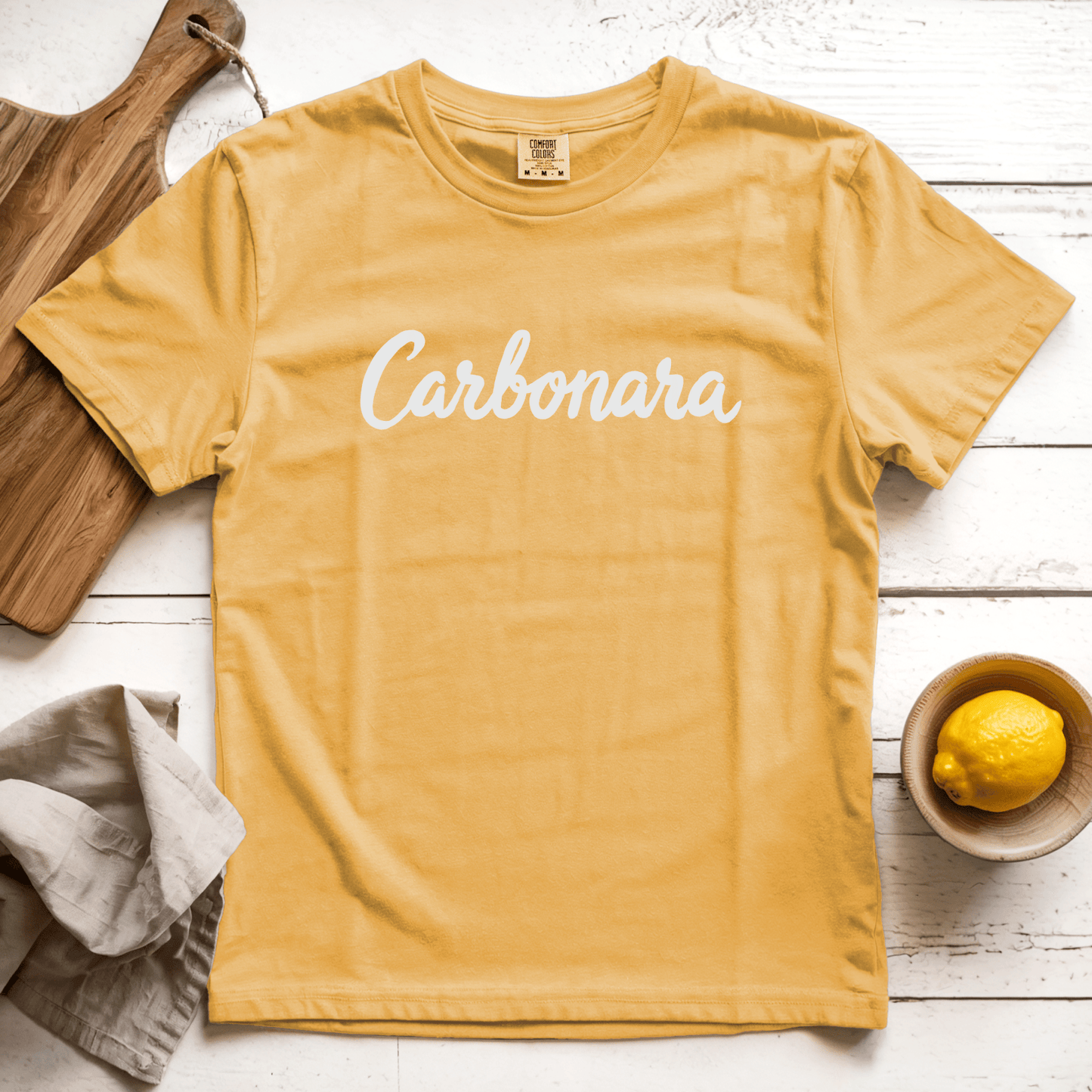 T-Shirts Mustard / S Carbonara