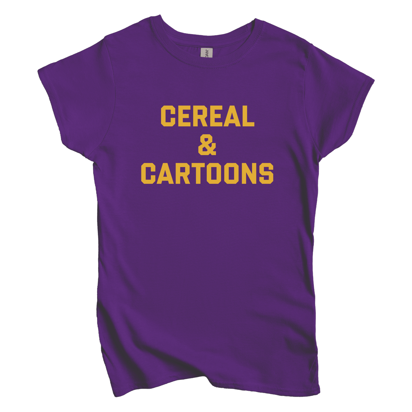 T-Shirt L / Purple Cereal and Cartoons Women's Tee