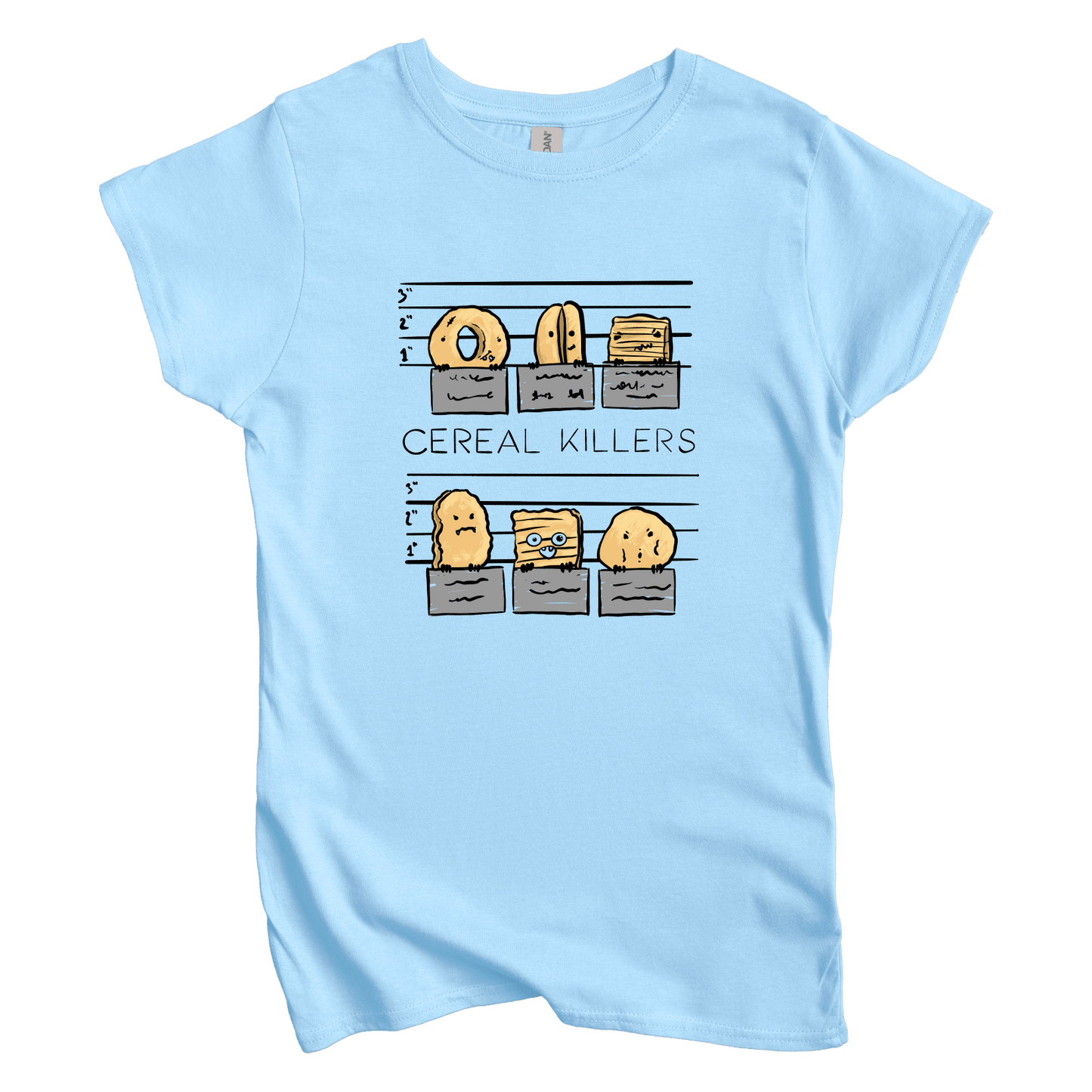 T-Shirt S / Light Blue Cereal Killers: Micro Barbi Women's Tee