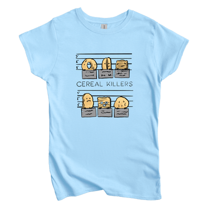 T-Shirt S / Light Blue Cereal Killers: Micro Barbi Women's Tee