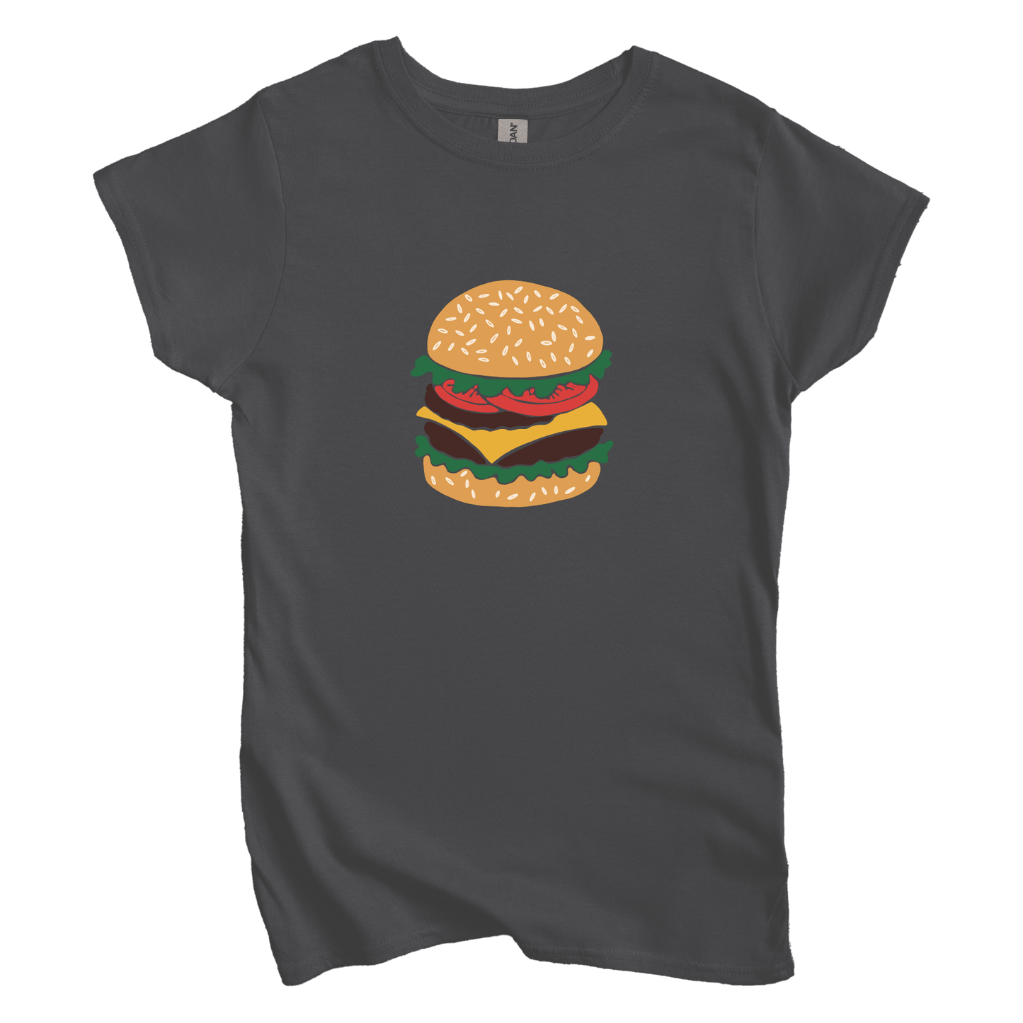 T-Shirt M / Charcoal Cheeseburger Women's Tee