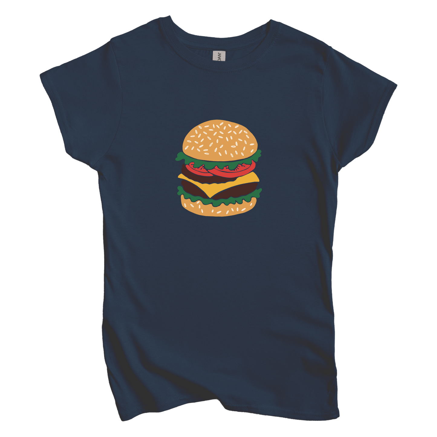 T-Shirt S / Navy Cheeseburger Women's Tee