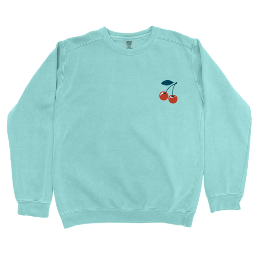 Sweatshirt Chalky Mint / S Cherries Sweatshirt