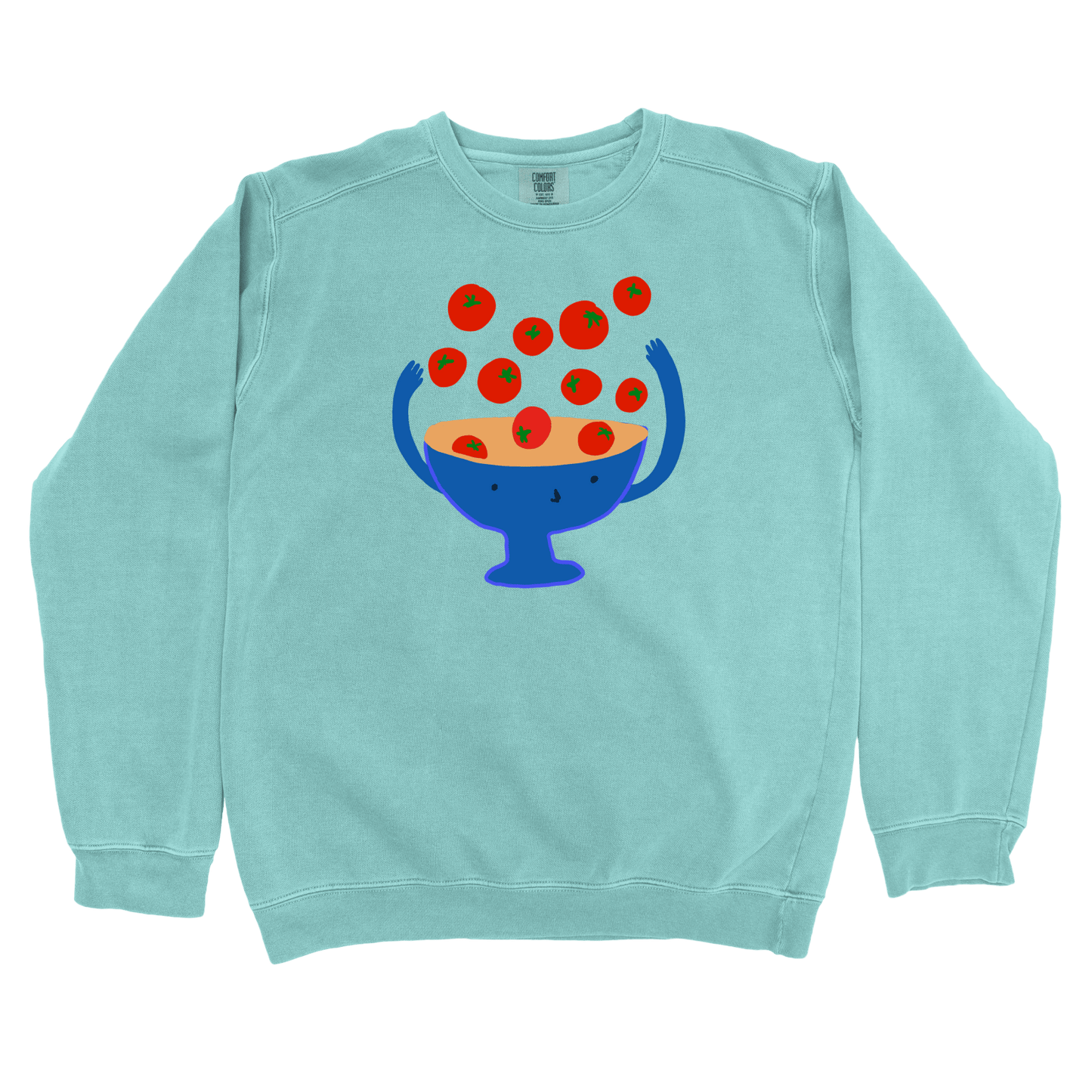 T-Shirts Chalky Mint / S Cherry Tomatoes: Woblylines Sweatshirt