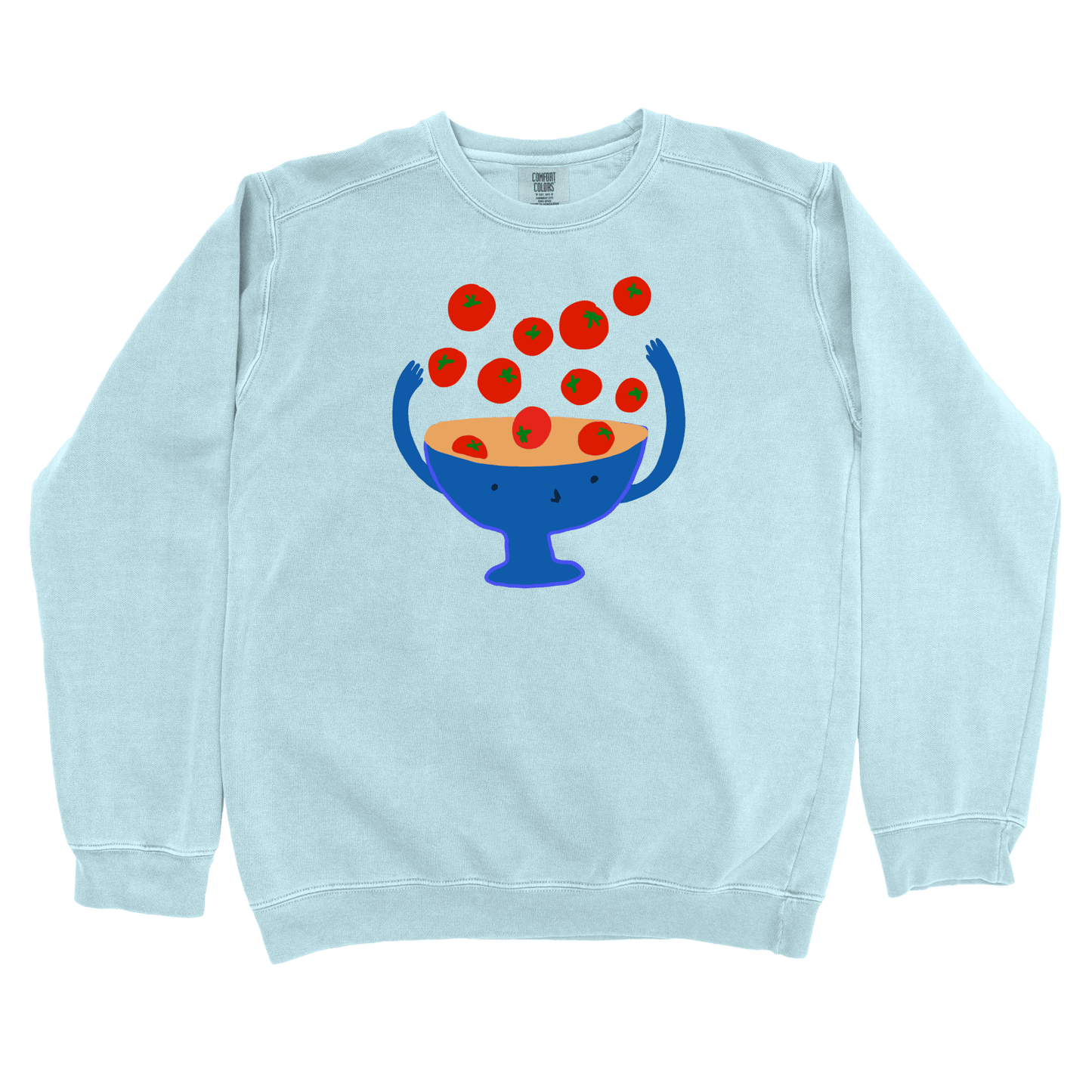 T-Shirts Chambray / S Cherry Tomatoes: Woblylines Sweatshirt