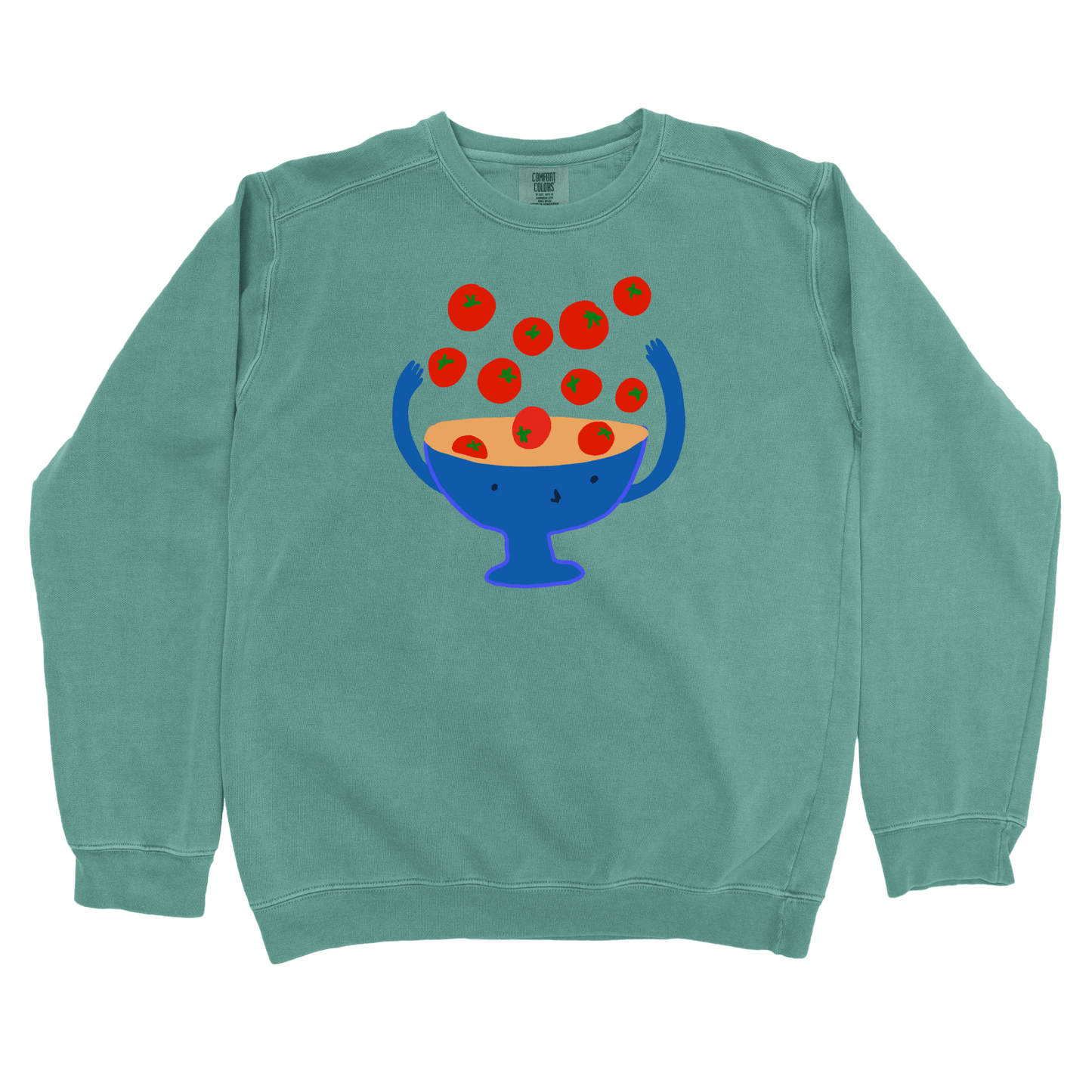 T-Shirts Light Green / S Cherry Tomatoes: Woblylines Sweatshirt